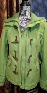 Green Delia's coat.